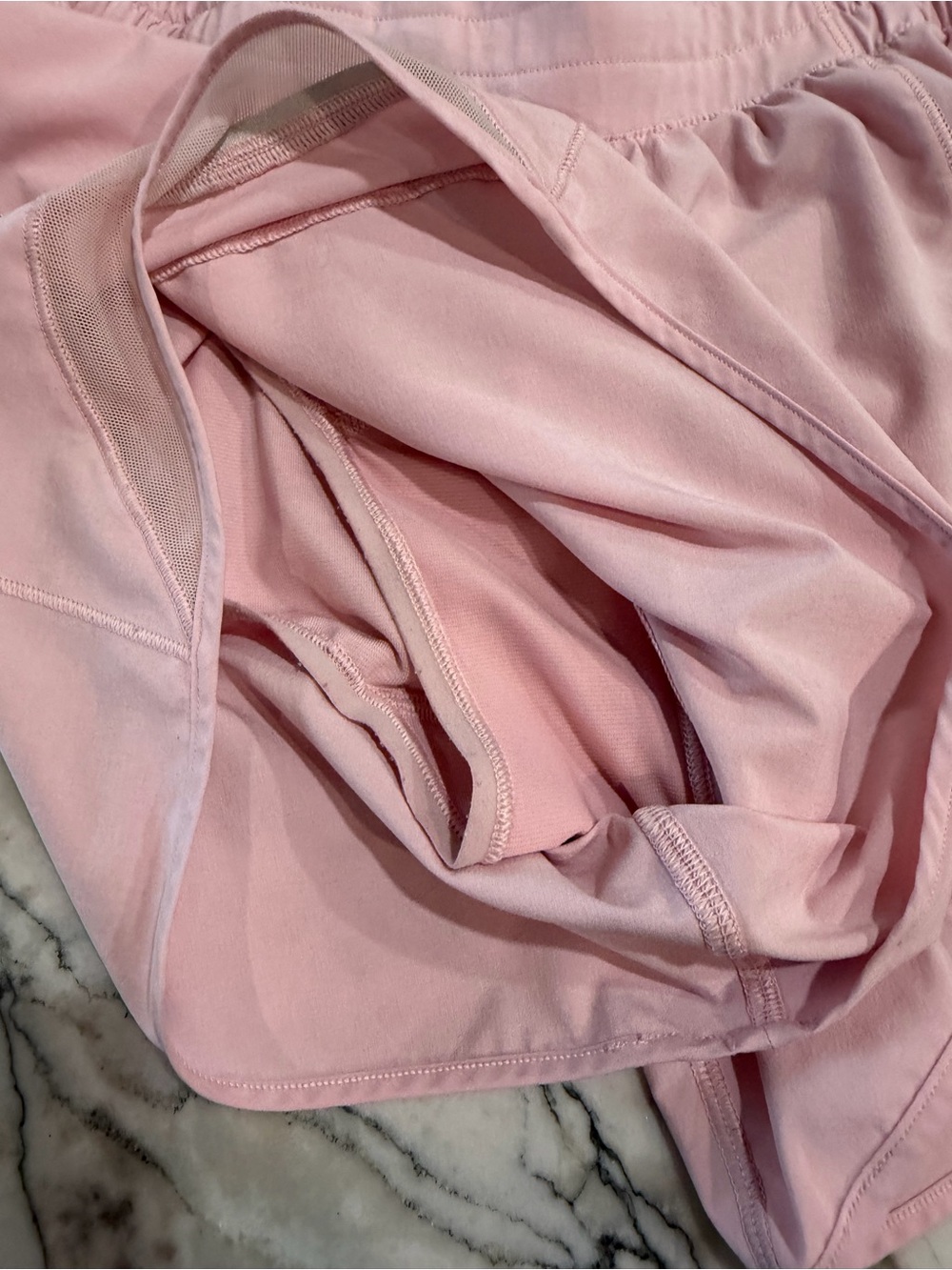 Lululemon Pink High-Rise Running Shorts Size 8 Tall - Picture 4 of 5